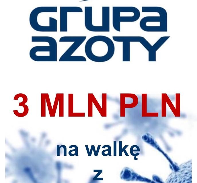 Miliony na walkę z kornonawirusem od Grupy Azoty - Zdjęcie główne