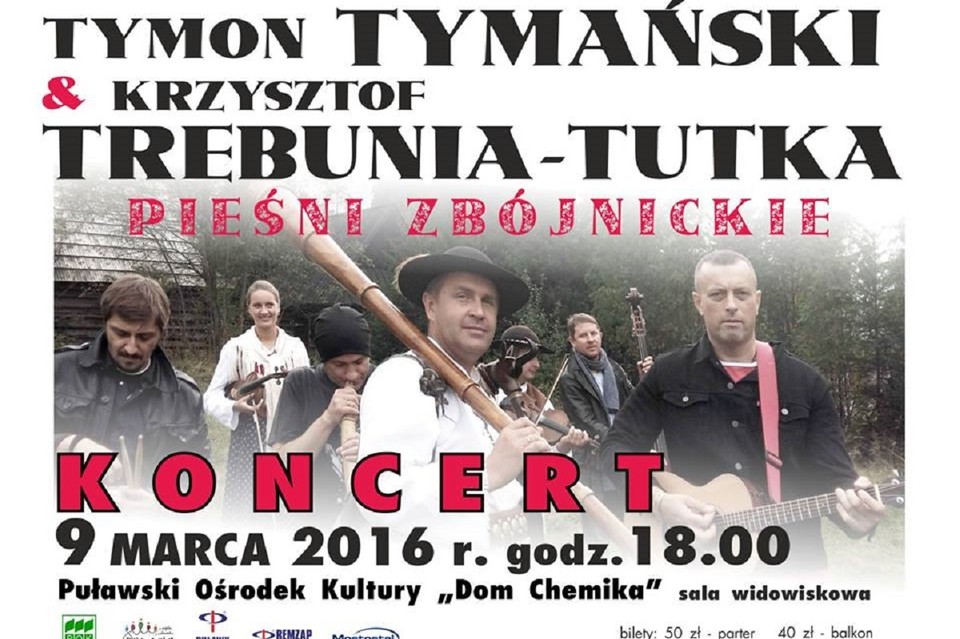 Pieśni Zbójnickie - koncert w Puławskim Ośrodku Kultury - Zdjęcie główne