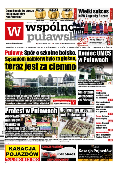 Najnowszy numer Wspólnoty Puławskiej (13 września 2022) - Zdjęcie główne
