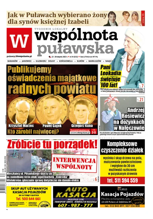 Najnowszy numer Wspólnoty Puławskiej (22 sierpnia 2023r) - Zdjęcie główne