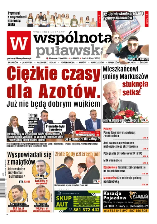 Najnowsze wydanie Wspólnoty Puławskiej - 25 czerwca 2024r - Zdjęcie główne