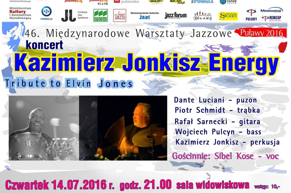 Koncert: Kazimierz Jonkisz Energy - Tribute to Elvin Jones w Domu Chemika - Zdjęcie główne