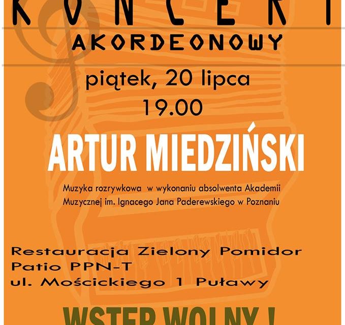 Koncert akordeonowy Artura Miedzińskiego - Zdjęcie główne