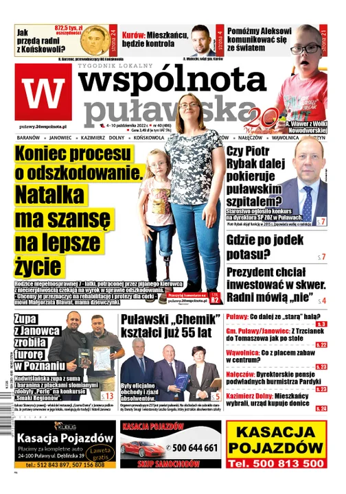 Najnowszy numer Wspólnoty Puławskiej (04 października 2022) - Zdjęcie główne