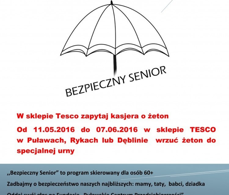 Zagłosuj na projekt Bezpieczny Senior - Zdjęcie główne