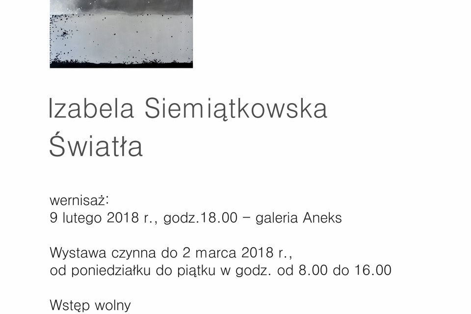 Wernisaż wystawy Izabeli Siemiątkowskiej - Zdjęcie główne