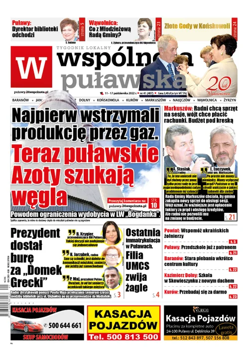 Najnowszy numer Wspólnoty Puławskiej (11 października 2022) - Zdjęcie główne