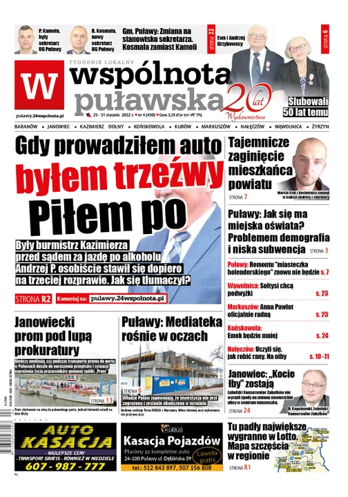 Najnowszy numer Wspólnoty Puławskiej ( 25 stycznia 2022) - Zdjęcie główne