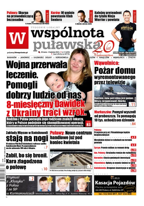 Najnowszy numer Wspólnoty Puławskiej ( 29 marca 2022) - Zdjęcie główne