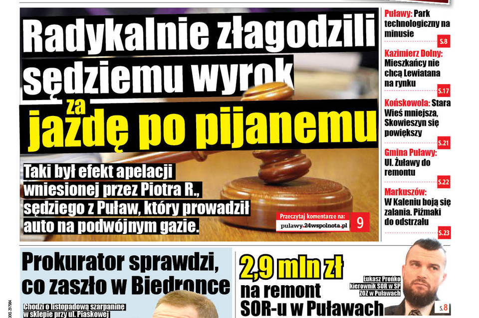 Koledzy złagodzili sędziemu z Puław wyrok - Zdjęcie główne