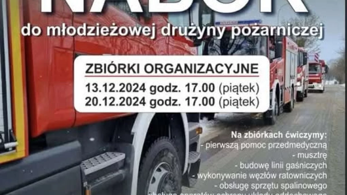 Nałęczów: Trwa nabór do Młodzieżowej Drużyny Pożarniczej - Zdjęcie główne