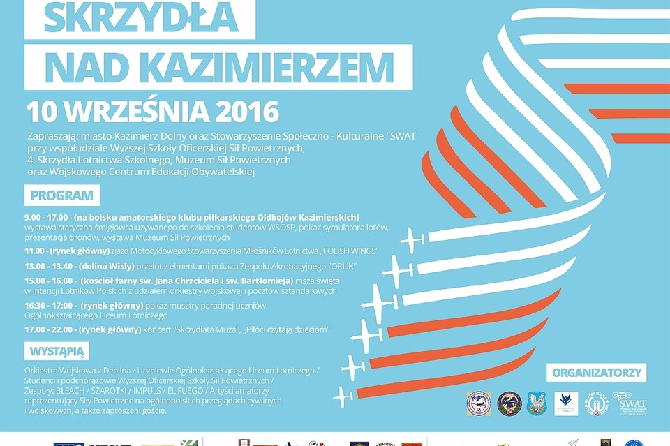 Skrzydła nad Kazimierzem - program imprezy plenerowej - Zdjęcie główne