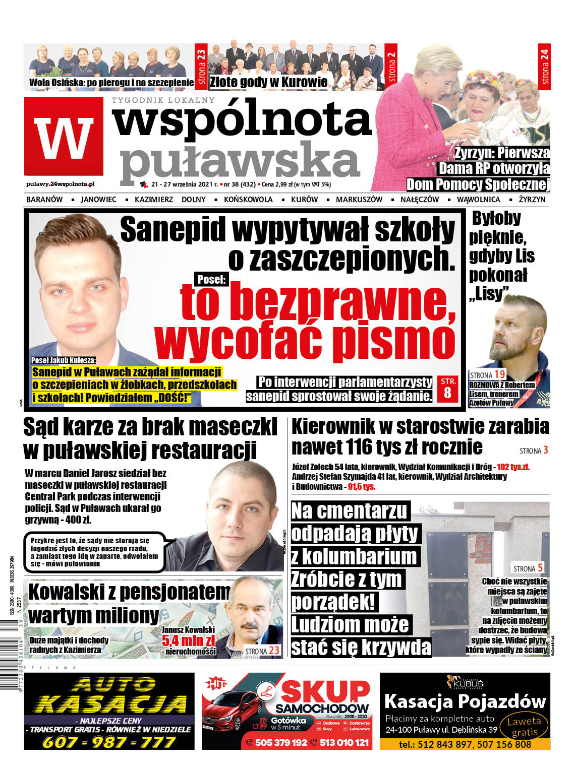 Sanepid wypytywał szkoły o zaszczepionych, poseł interweniował. "Pismo zostało zredagowane w natłoku spraw" - Zdjęcie główne