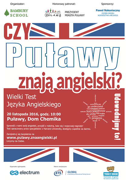 Wielki Test Języka Angielskiego Puławy 2016 - Zdjęcie główne