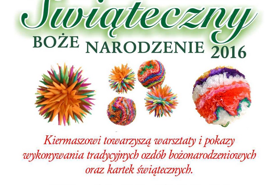 Kiermasz Świąteczny 2016 w Puławach - Zdjęcie główne