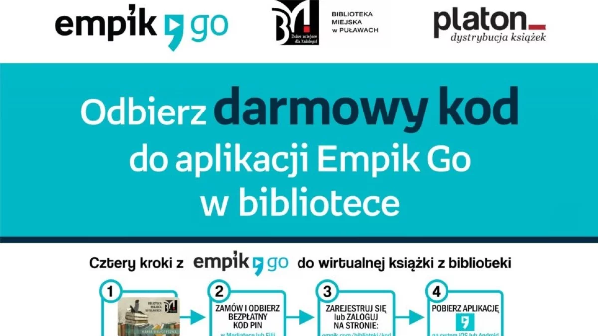 Odwiedź puławską bibliotekę i korzystaj z Empik Go za darmo - Zdjęcie główne