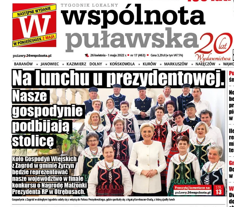 Gospodynie z Zagród u prezydentowej. Najlepsze w województwie - Zdjęcie główne