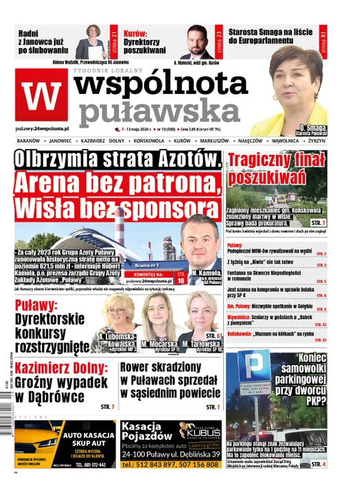 Najnowsze wydanie Wspólnoty Puławskiej 7 maja 2024r - Zdjęcie główne