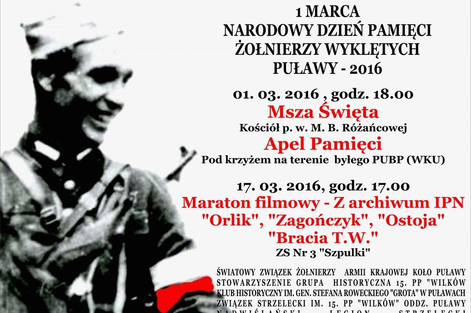 Narodowy Dzień Pamięci Żołnierzy Wyklętych w Puławach - Zdjęcie główne