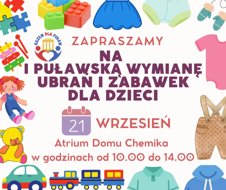 Pierwsza puławska akcja wymiany ubrań i zabawek dziecięcych - Zdjęcie główne