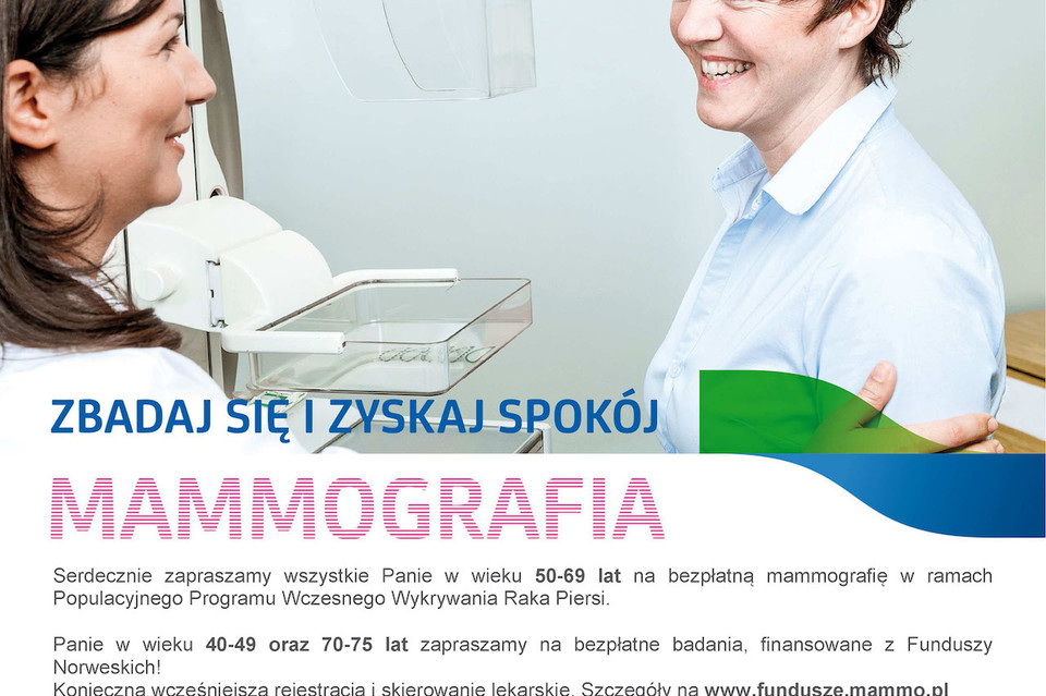 Bezpłatne badania mammograficzne w Górze Puławskiej - Zdjęcie główne