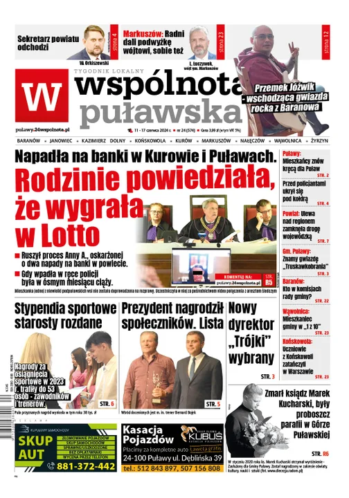 Najnowsze wydanie Wspólnoty Puławskiej -  11 czerwca 2024r - Zdjęcie główne