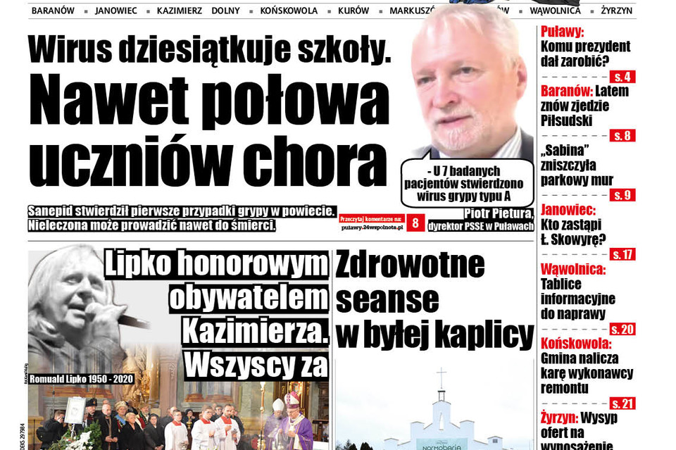 Grypa zaatakowała w powiecie - Zdjęcie główne