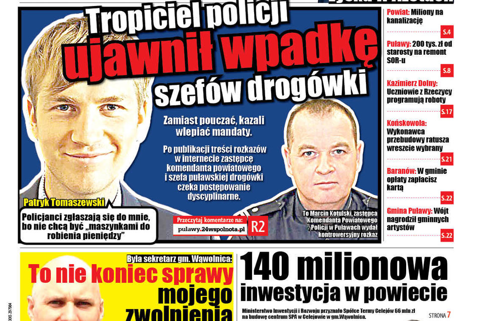 Tropiciel policji wykrył wpadkę szefów puławskiej drogówki - Zdjęcie główne