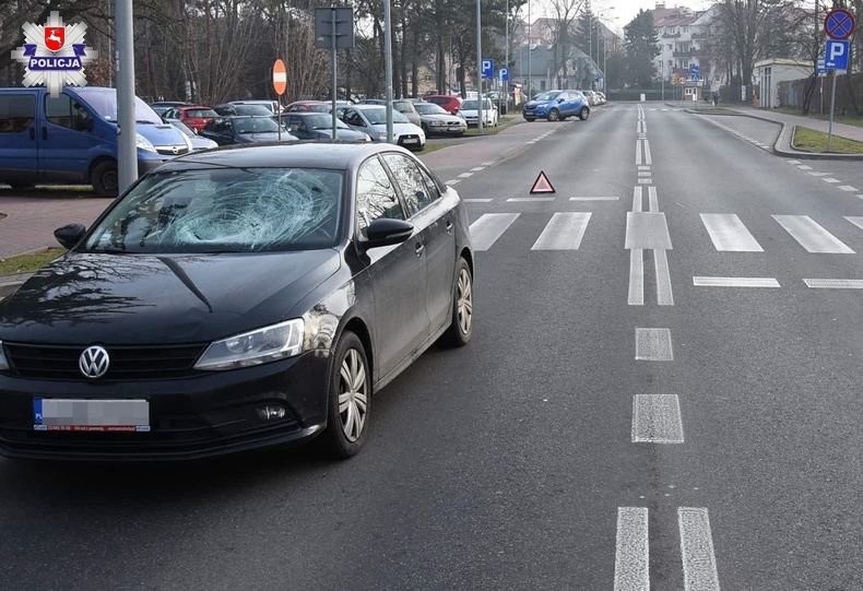 Pieszy potrącony na przejściu - Zdjęcie główne