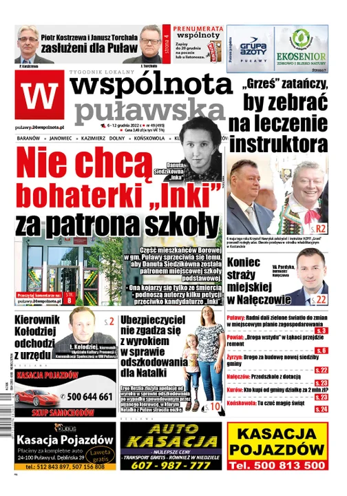 Najnowszy numer Wspólnoty Puławskiej (6 grudnia 2022) - Zdjęcie główne