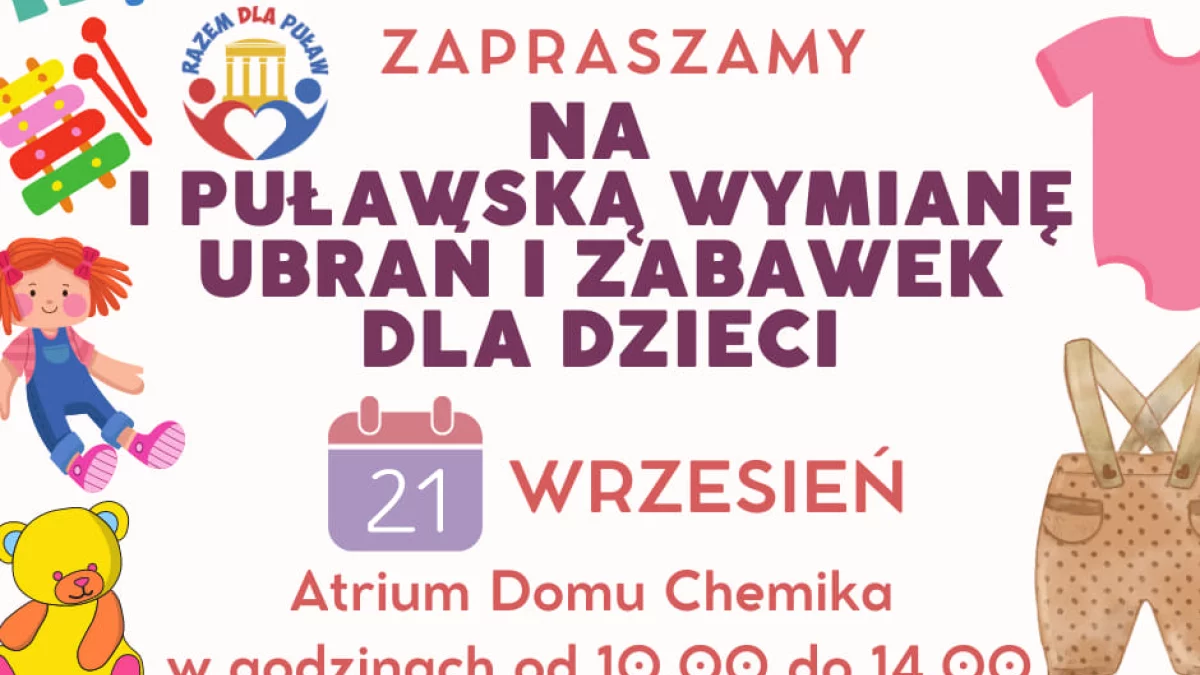 Pierwsza puławska akcja wymiany ubrań i zabawek dziecięcych - Zdjęcie główne