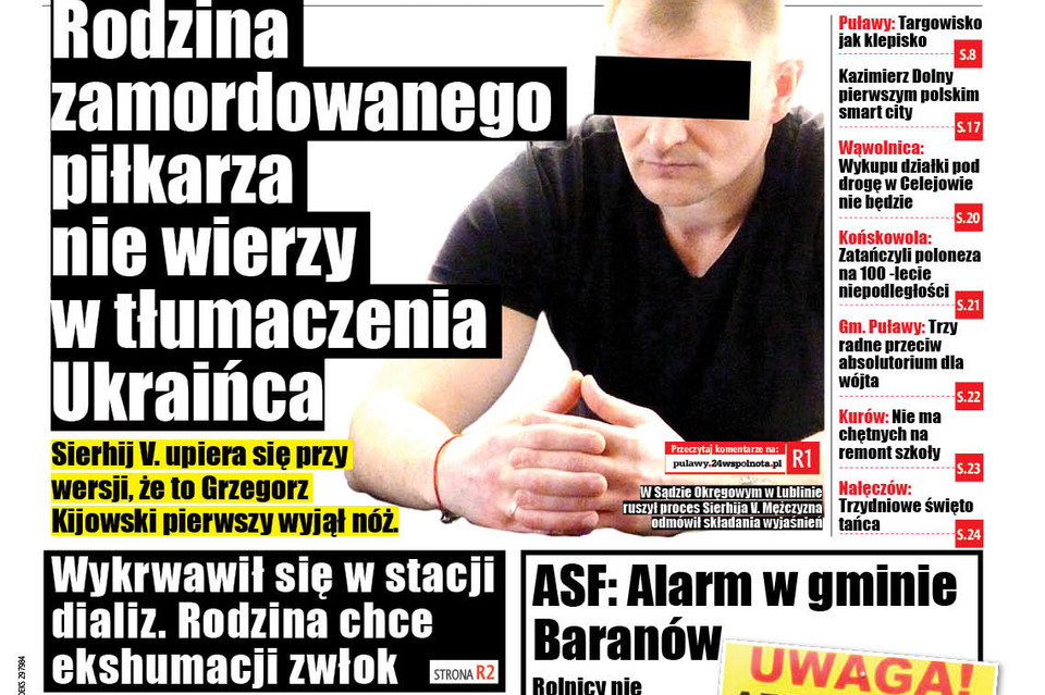 Rodzina zamordowanego piłkarza nie wierzy w wersję Ukraińca - Zdjęcie główne