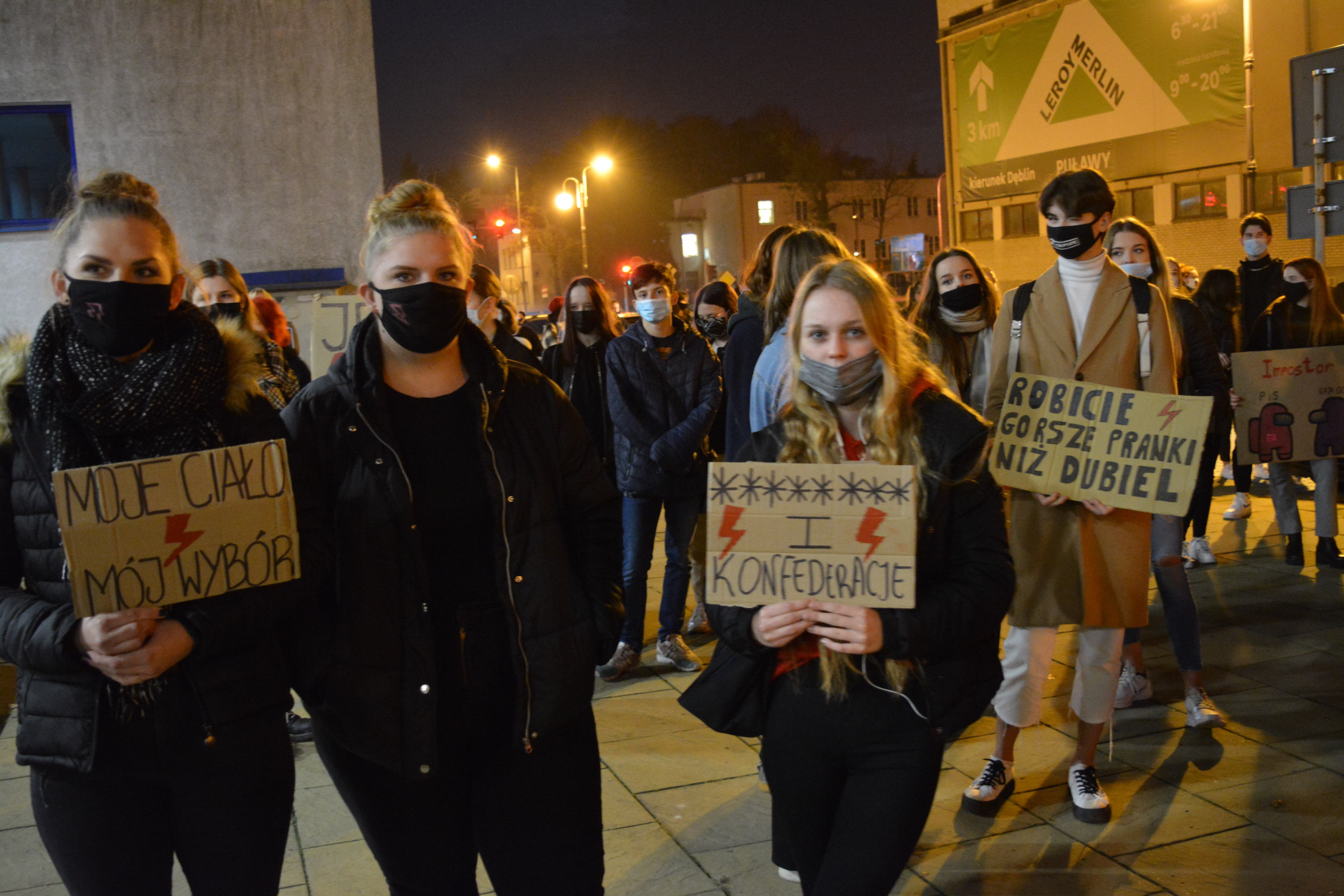 Protest w Puławach – środa 28.10