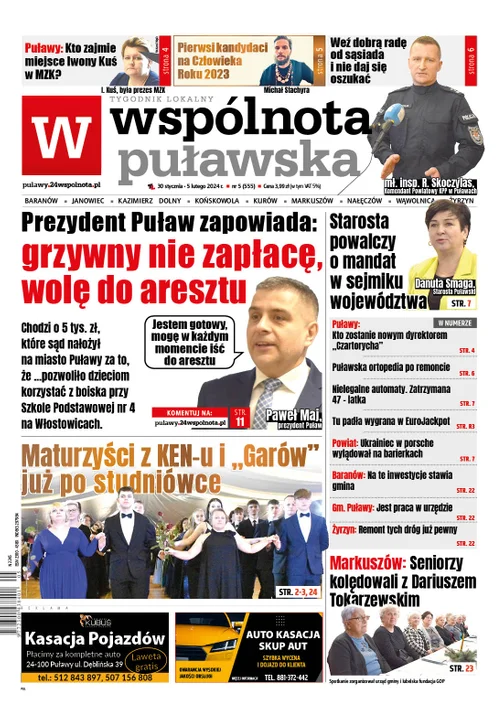 Najnowsze wydanie Wspólnoty Puławskiej 30 stycznia 2024r - Zdjęcie główne