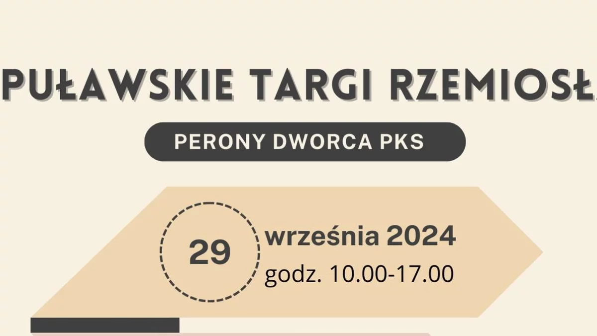 Przed nami trzecie Puławskie Targi Rzemiosła - Zdjęcie główne