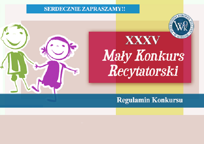 Mały Konkurs Recytatorski - kolejność występów - Zdjęcie główne