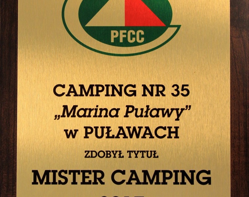 Camping nr 35 "Marina Puławy" w Puławach laureatem konkursu "Mister Camping 2017" - Zdjęcie główne