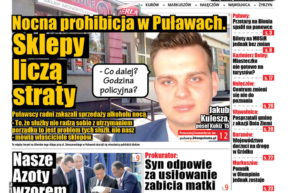 Prohibicja w Puławach. Przedsiębiorcy liczą straty - Zdjęcie główne