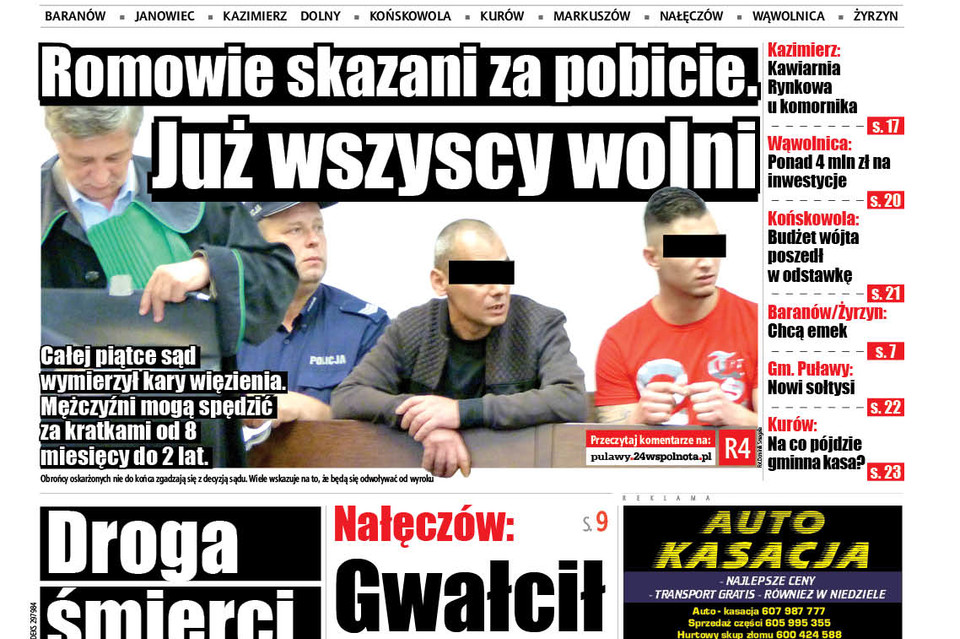 Wyroki dla Romów za pobicie w pizzerii - Zdjęcie główne