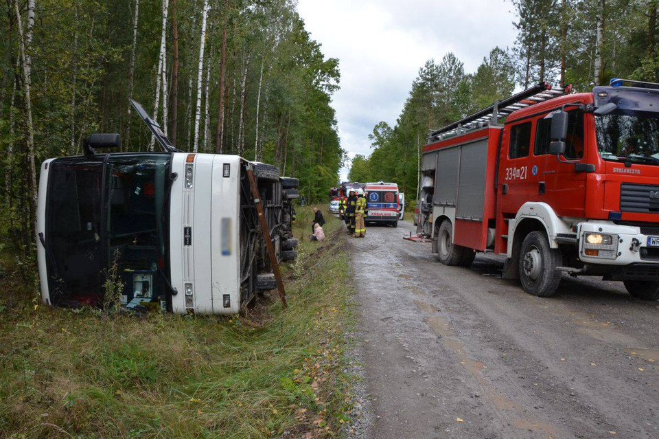 Wypadek autokaru z uczniami - Zdjęcie główne