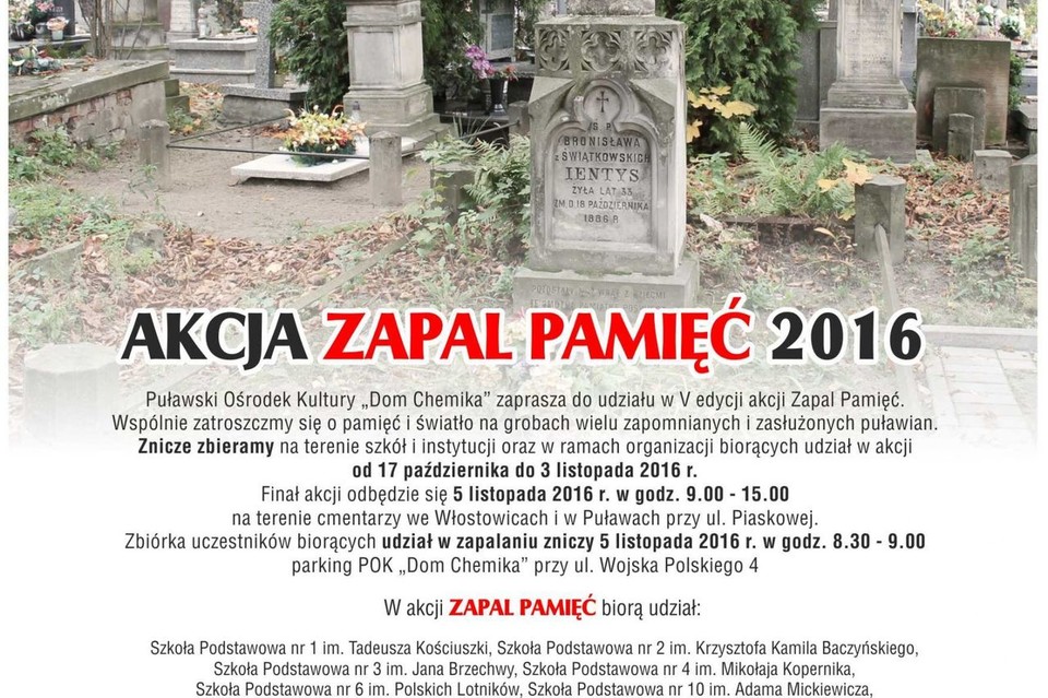 V edycja akcji Zapal Pamięć - Zdjęcie główne