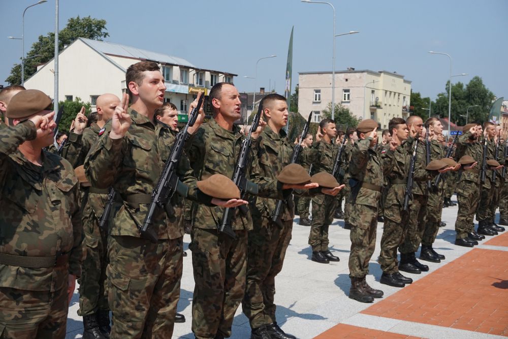 Przysięga wojskowa żołnierzy 2 Lubelskiej Brygady Obrony Terytorialnej