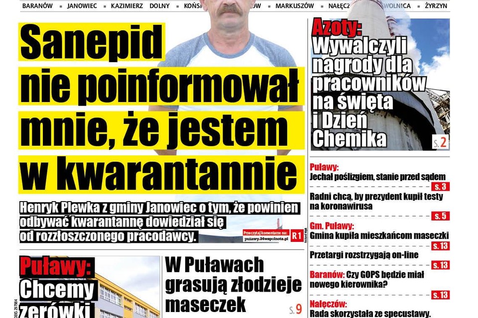 Poszedłem do pracy, bo sanepid nie poinformował mnie, że podlegam kwarantannie - Zdjęcie główne