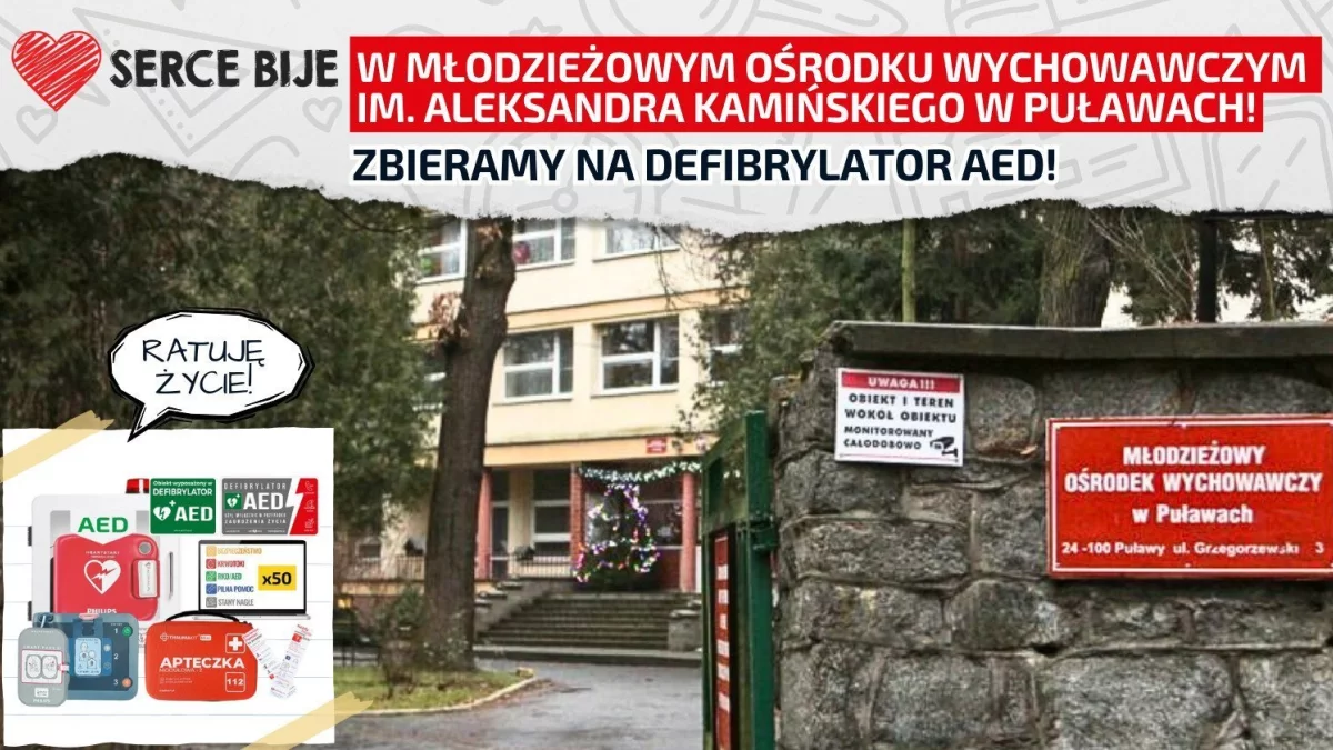 Dorzuć się do defibrylatora w Młodzieżowym Ośrodku Wychowawczym - Zdjęcie główne