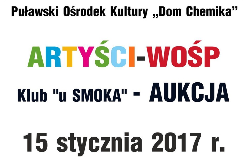 25 Finał WOŚP w Puławach - aukcja - Zdjęcie główne