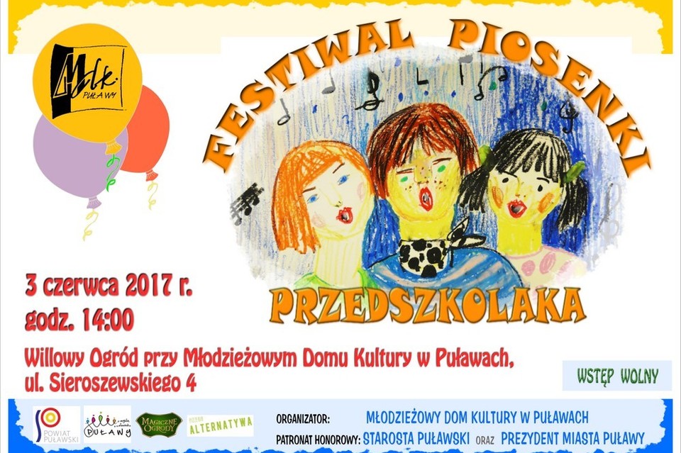 Festiwal Piosenki Przedszkolaka 2017 - Zdjęcie główne