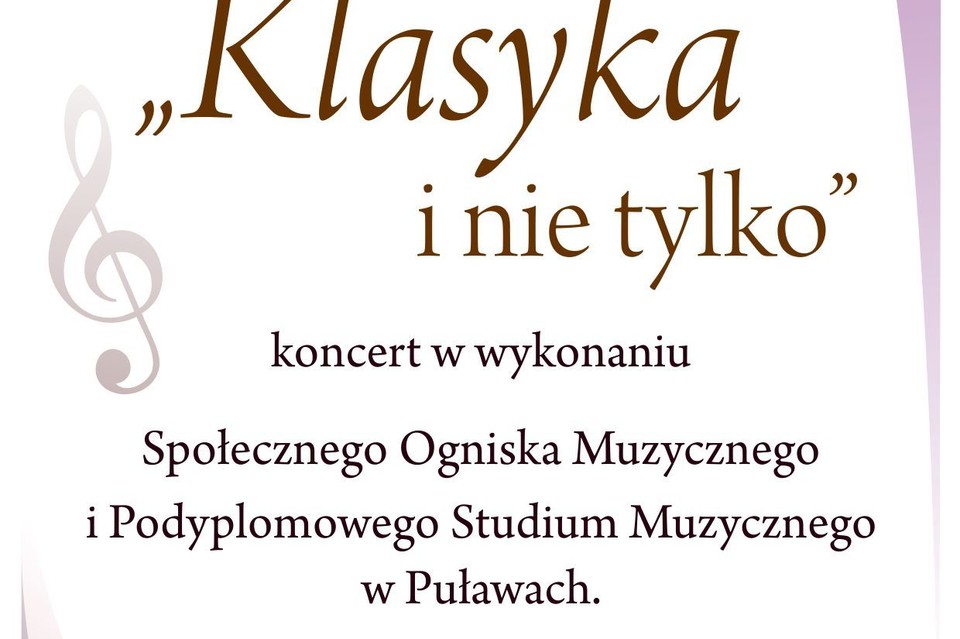 Klasyka i nie tylko - koncert w POK - Zdjęcie główne