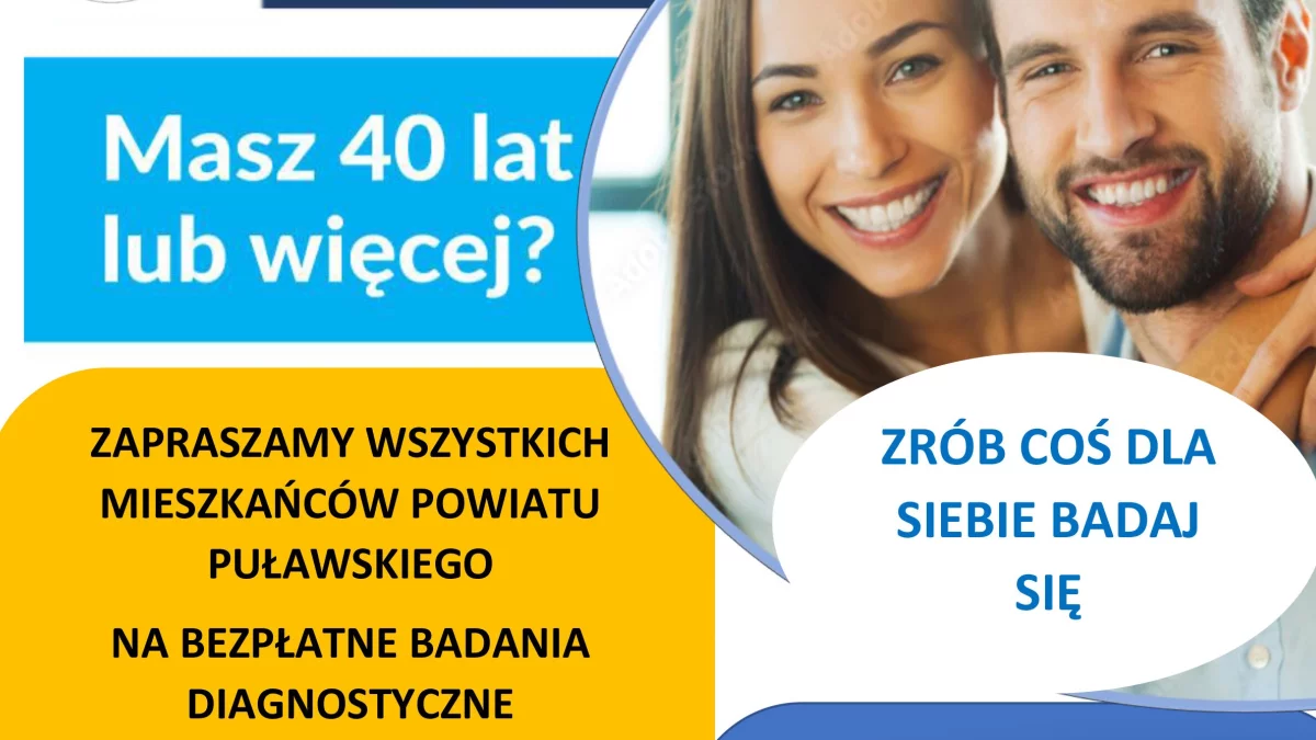 Bezpłatny zestaw badań diagnostycznych dla osób po 40. roku życia - Zdjęcie główne