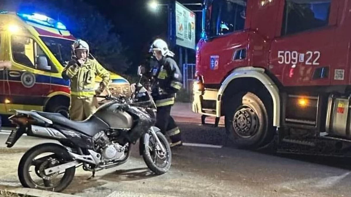 Strzelce: Motocyklista wylądował w szpitalu - Zdjęcie główne