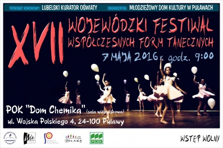Zgłoszenia do udziału w Wojewódzkim Festiwalu Współczesnych Form Tanecznych - Zdjęcie główne